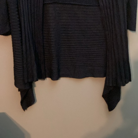 Orange black ribbed collared cardigan. Might be vintage. - Picture 4 of 10